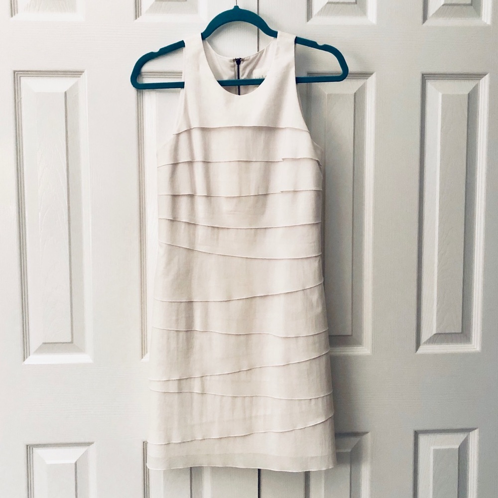 Nicole Miller White Tiered Dress